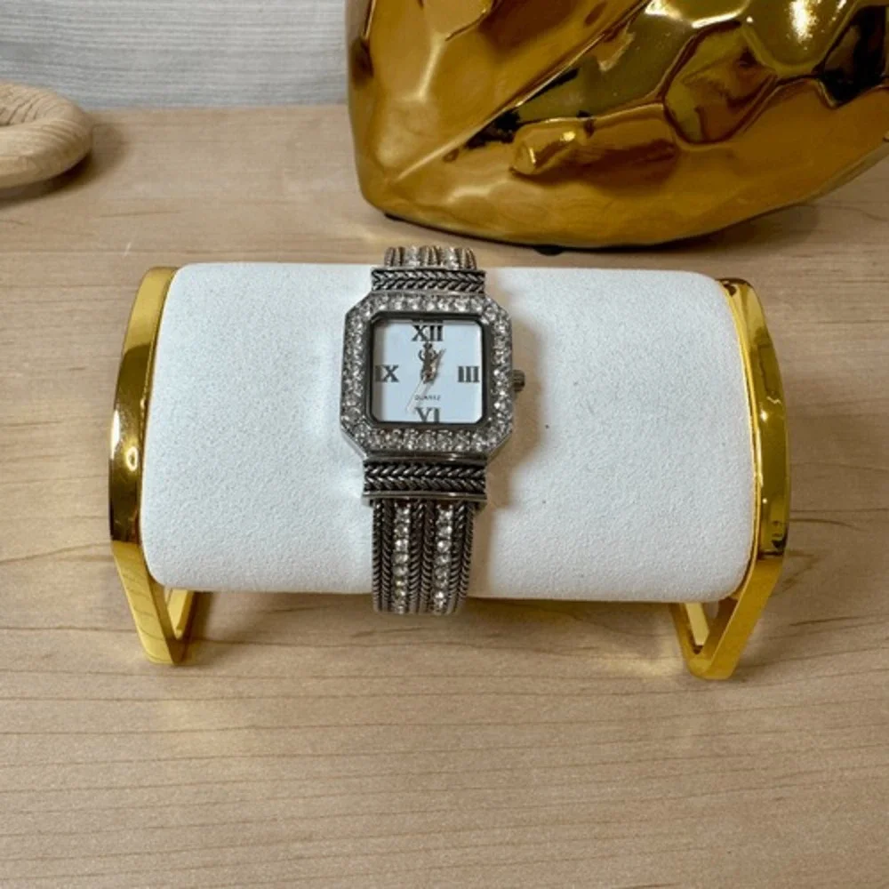 Premier Designs Silver Cuff Watch